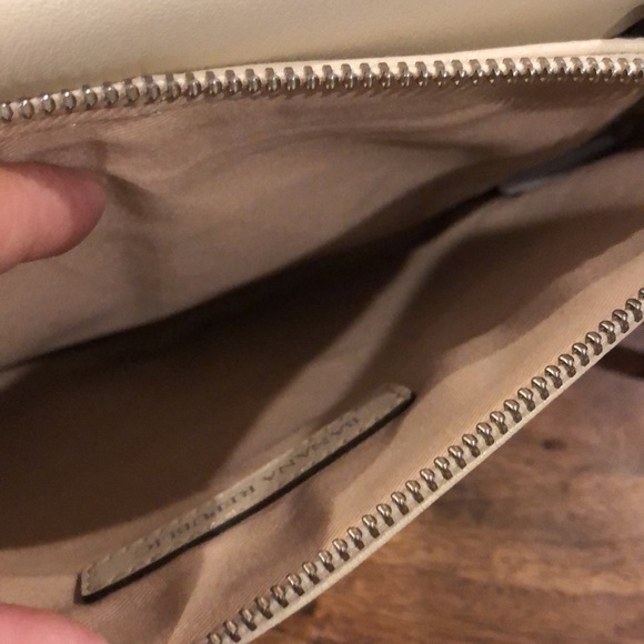 Banana Republic Cream Leather Clutch Crossbody - Picture 8 of 11